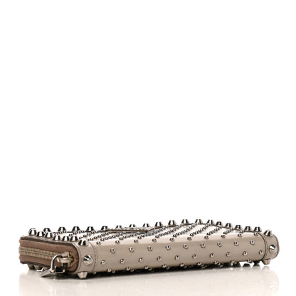 Prada Spazzolato Studded Zip Around Wallet Quarzo 4 of 8