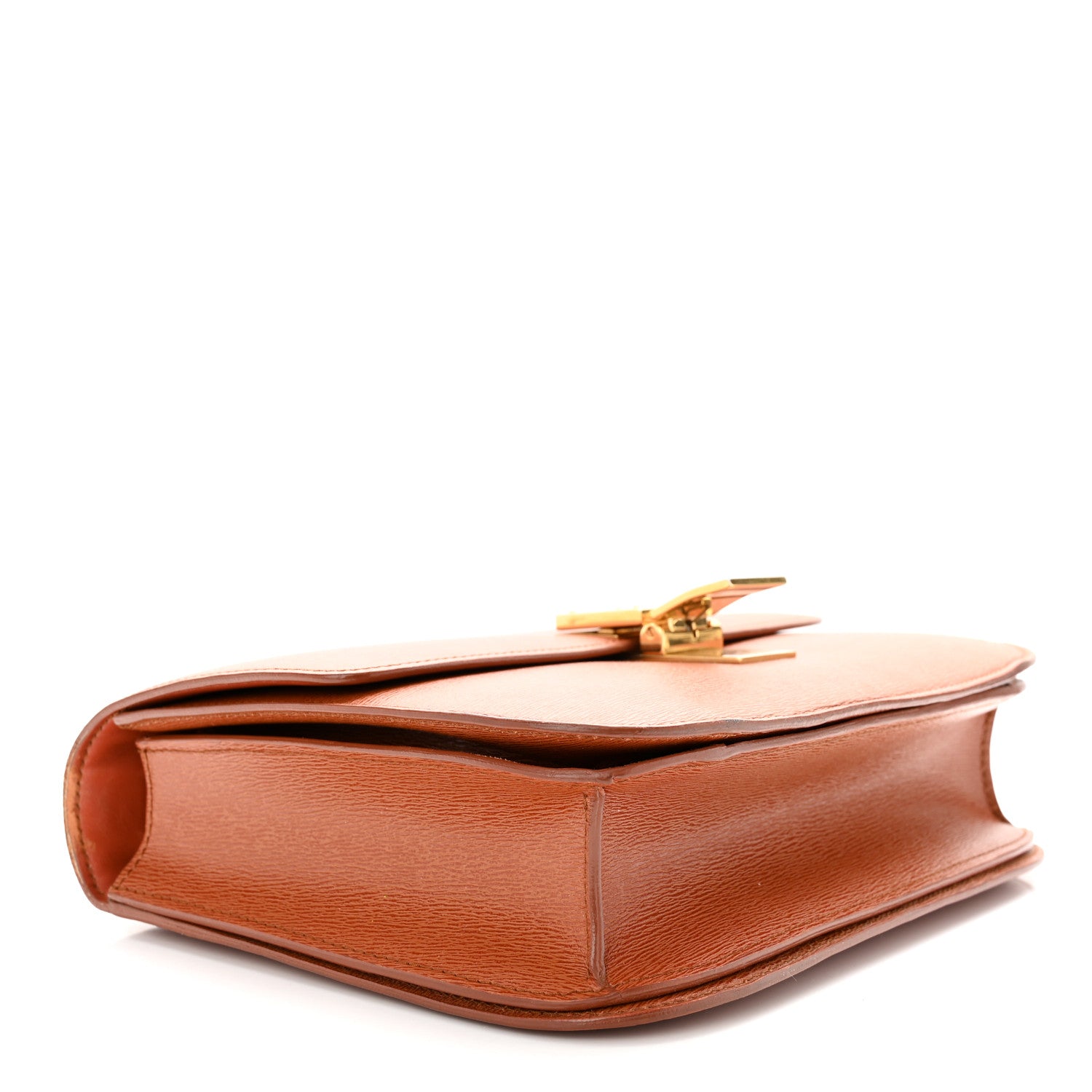 Celine Liege Calfskin Medium Classic Box Flap Bag Terracotta 4 of 10