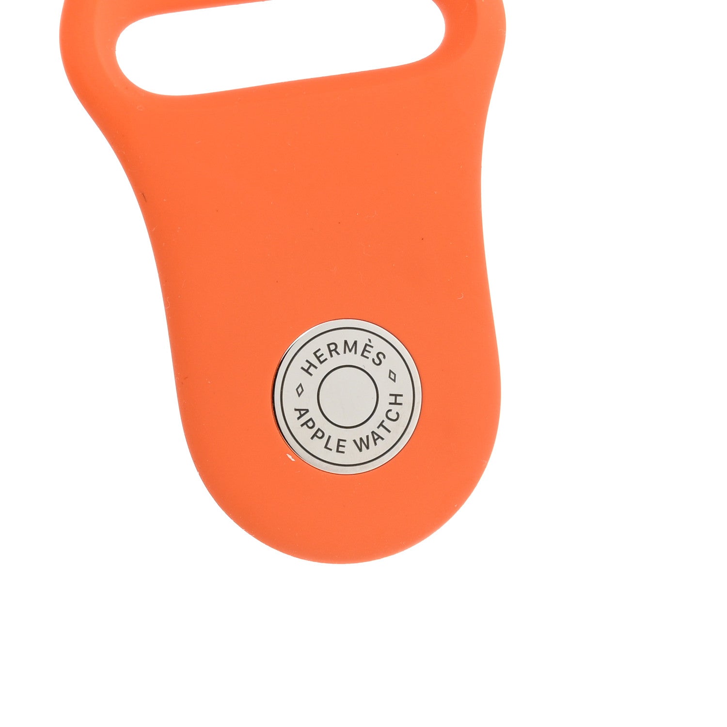 Hermes Silicone 44mm Apple Sports Watch Single Tour Band M/L Orange 3 of 5