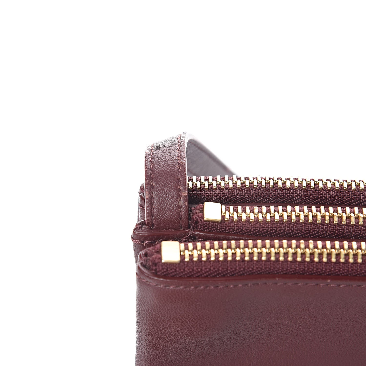 Celine Lambskin Small Trio Crossbody Bag Burgundy 11 of 18