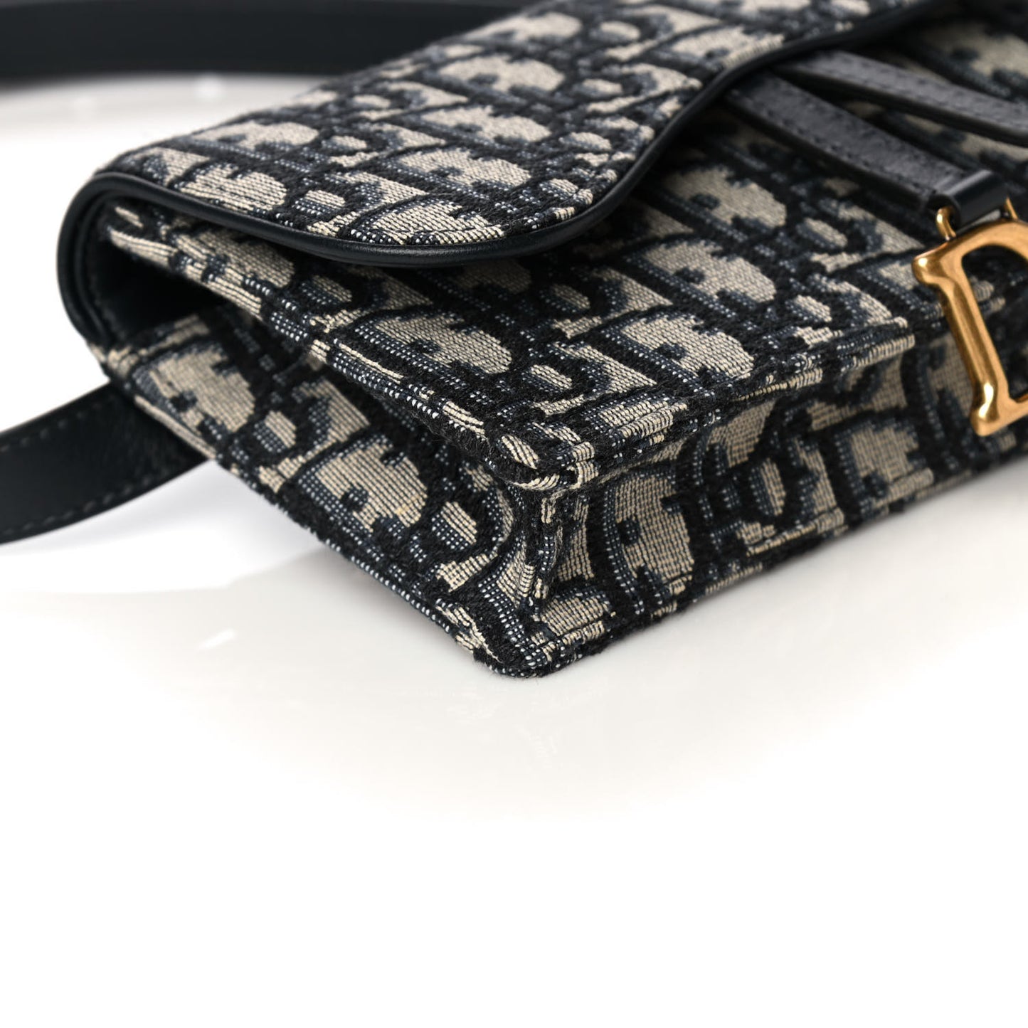 Oblique Saddle Belt Bag Blue