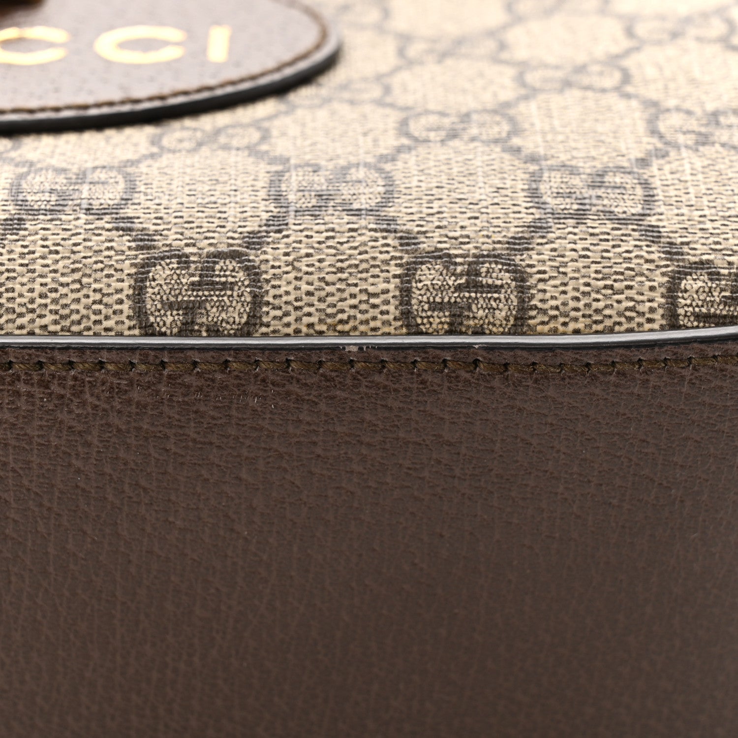 Gucci GG Supreme Monogram Web Neo Vintage Shoulder Bag Beige New Acero Crop 12 of 13