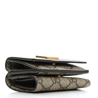 Gucci X BALENCIAGA GG Supreme Monogram Card Case Wallet Beige Ebony 4 of 8