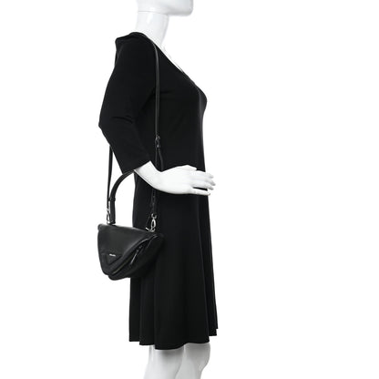 Prada Nappa Padded Signaux Triangle Crossbody Black 2 of 9