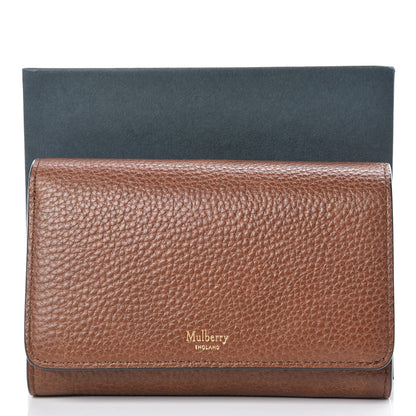 Mulberry Grain Vegetable Tanned Calfskin Medium Continental Wallet Oak 10 of 10