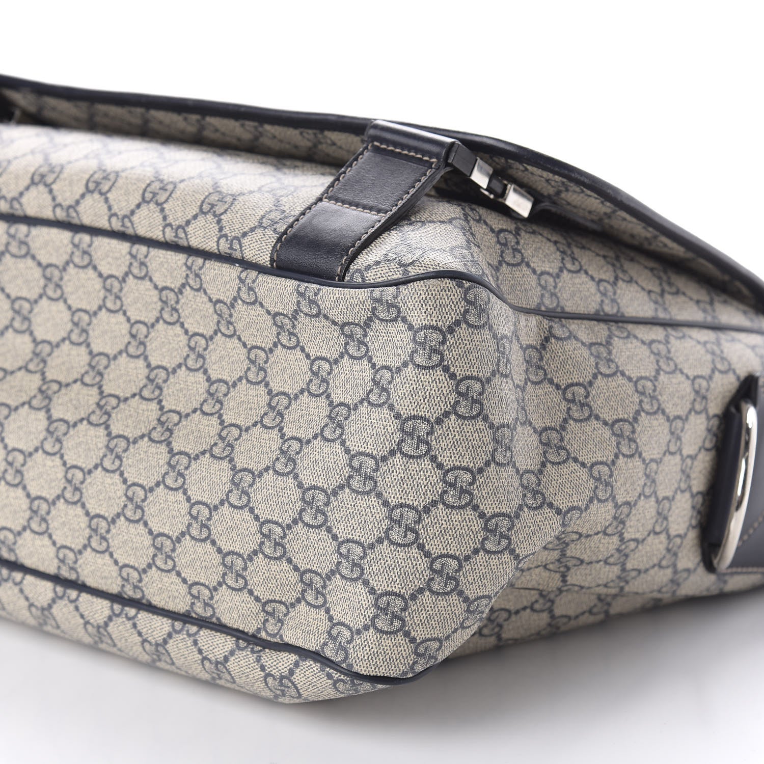 Gucci GG Plus Monogram Messenger Diaper Bag Navy 7 of 11
