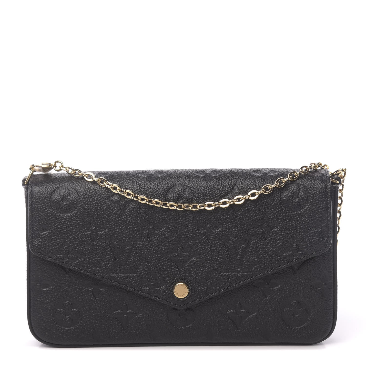 Louis Vuitton Empreinte Pochette Felicie Chain Wallet Black 1 of 10