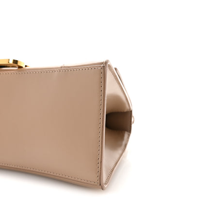 Balenciaga Shiny Box Calfskin Small Hourglass Top Handle Bag Sand 9 of 9