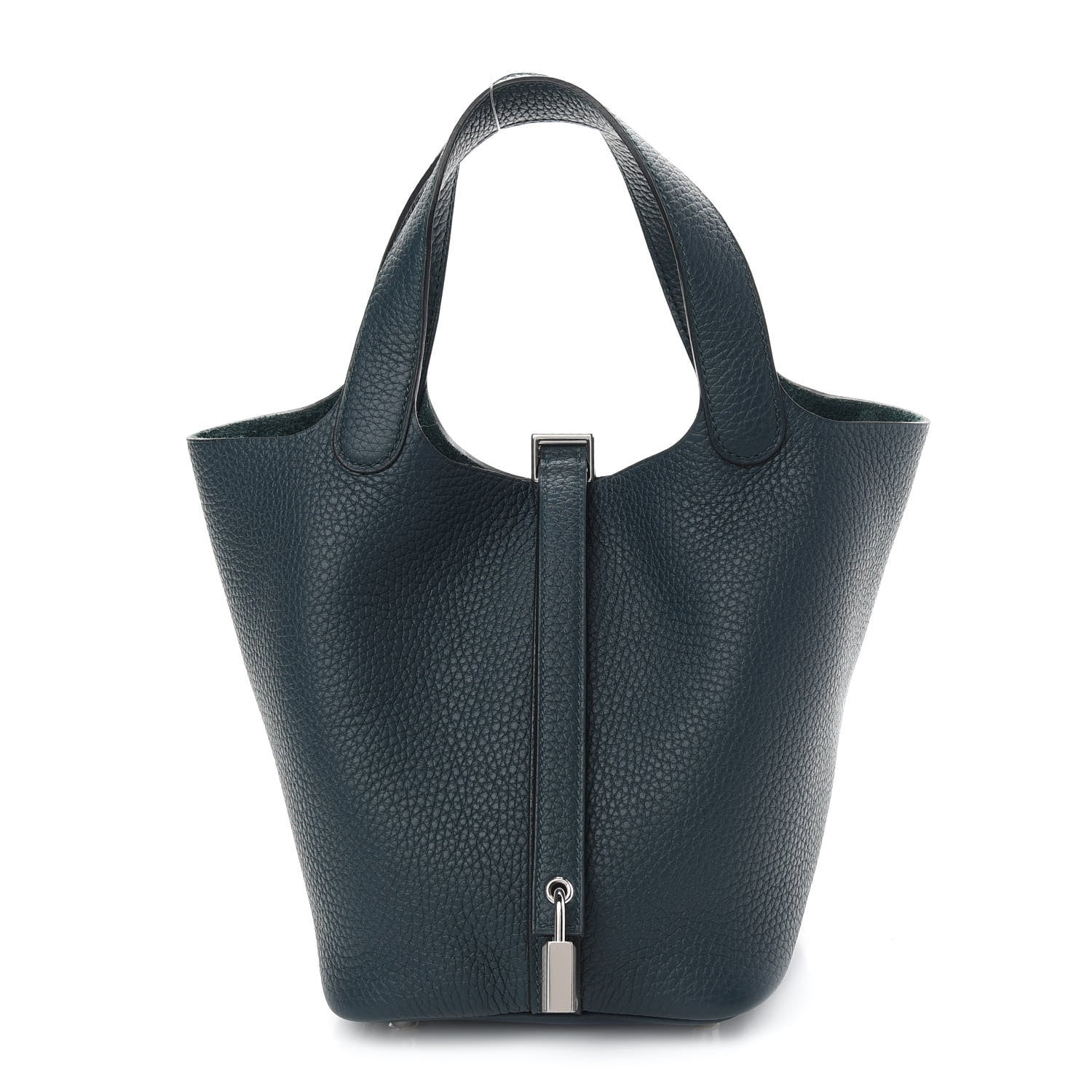 Hermes Taurillon Clemence Picotin Lock 18 PM Vert Cypress 1 of 9