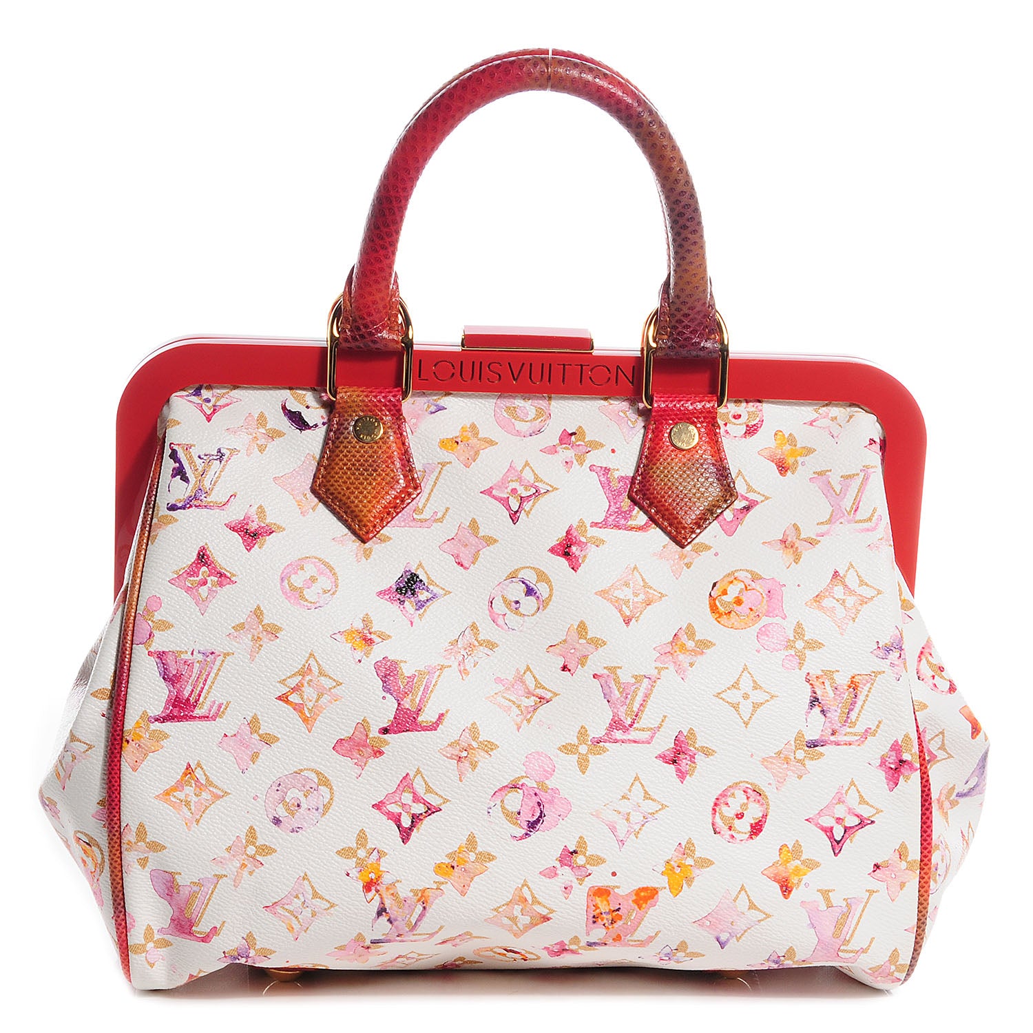 Louis Vuitton Watercolor Aquarelle Frame Speedy White 1 of 8