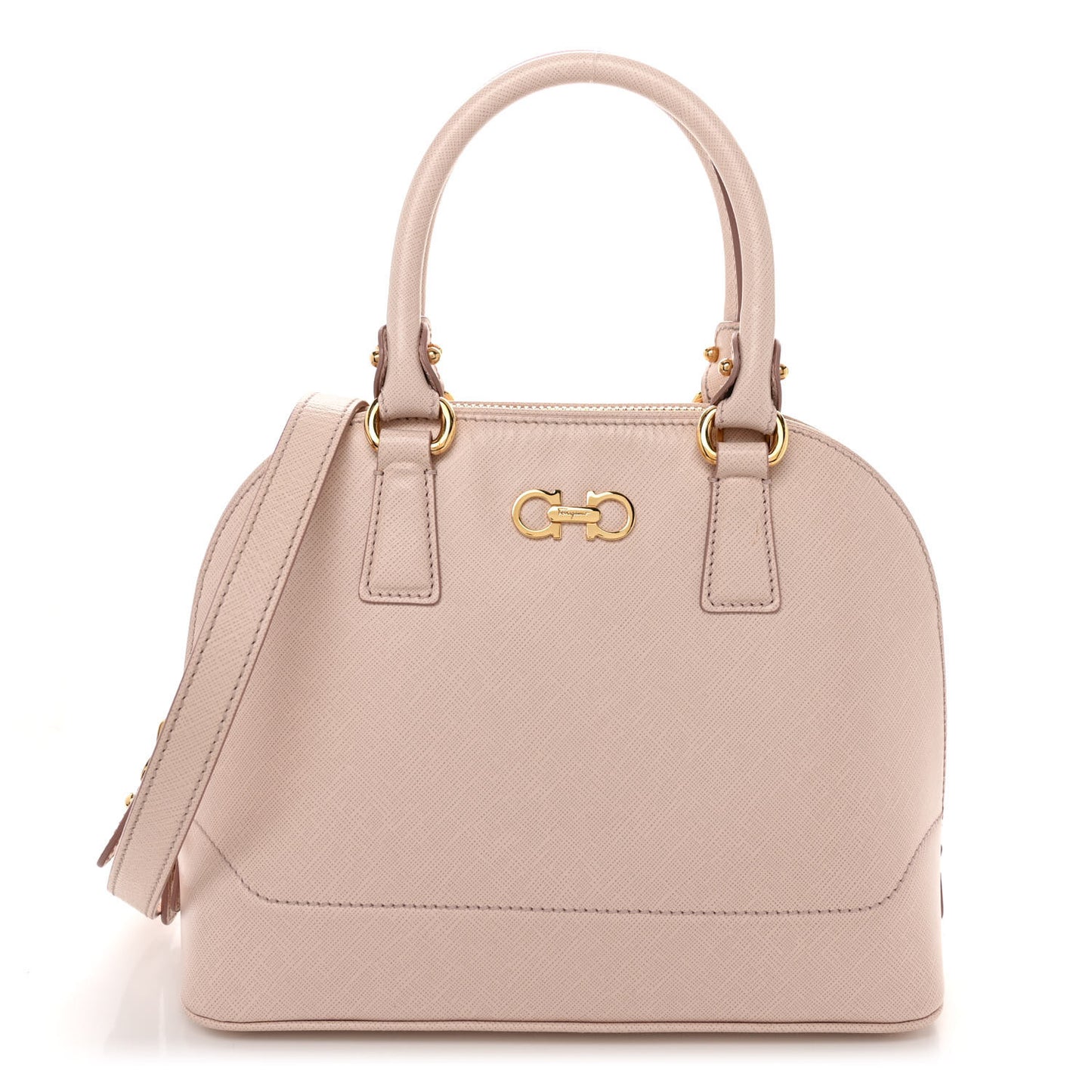 Printed Calfskin Darina Satchel Macaron
