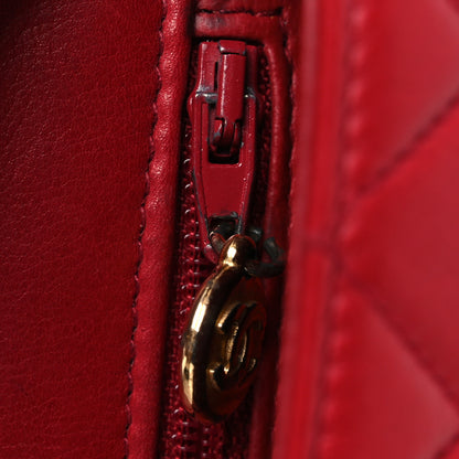 Chanel Lambskin Quilted Flap Waist Belt Bag 75 30 Red 16 of 17