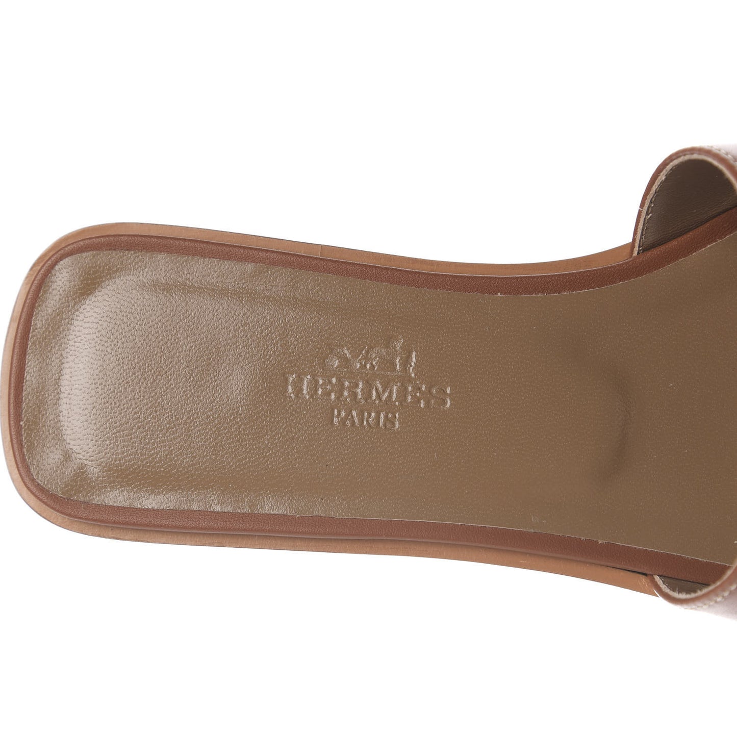 Box Calfskin Oran Sandals 35 Gold