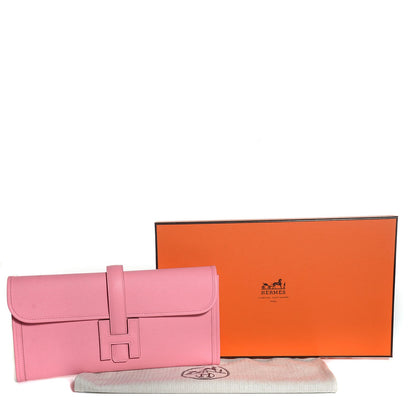 Hermes Epsom Jige Elan 29 Clutch Rose Confetti 6 of 10