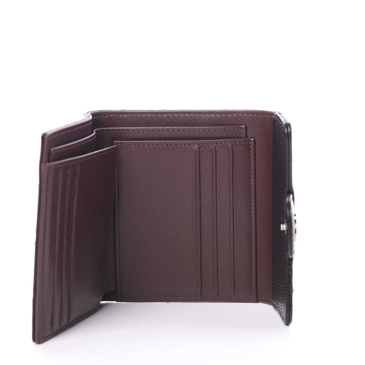 Chanel Caviar Quilted Compact Flap Wallet Black 4 of 8