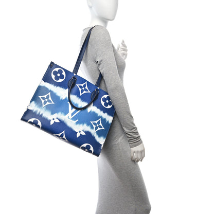 Louis Vuitton Monogram Escale Onthego GM Blue 2 of 8