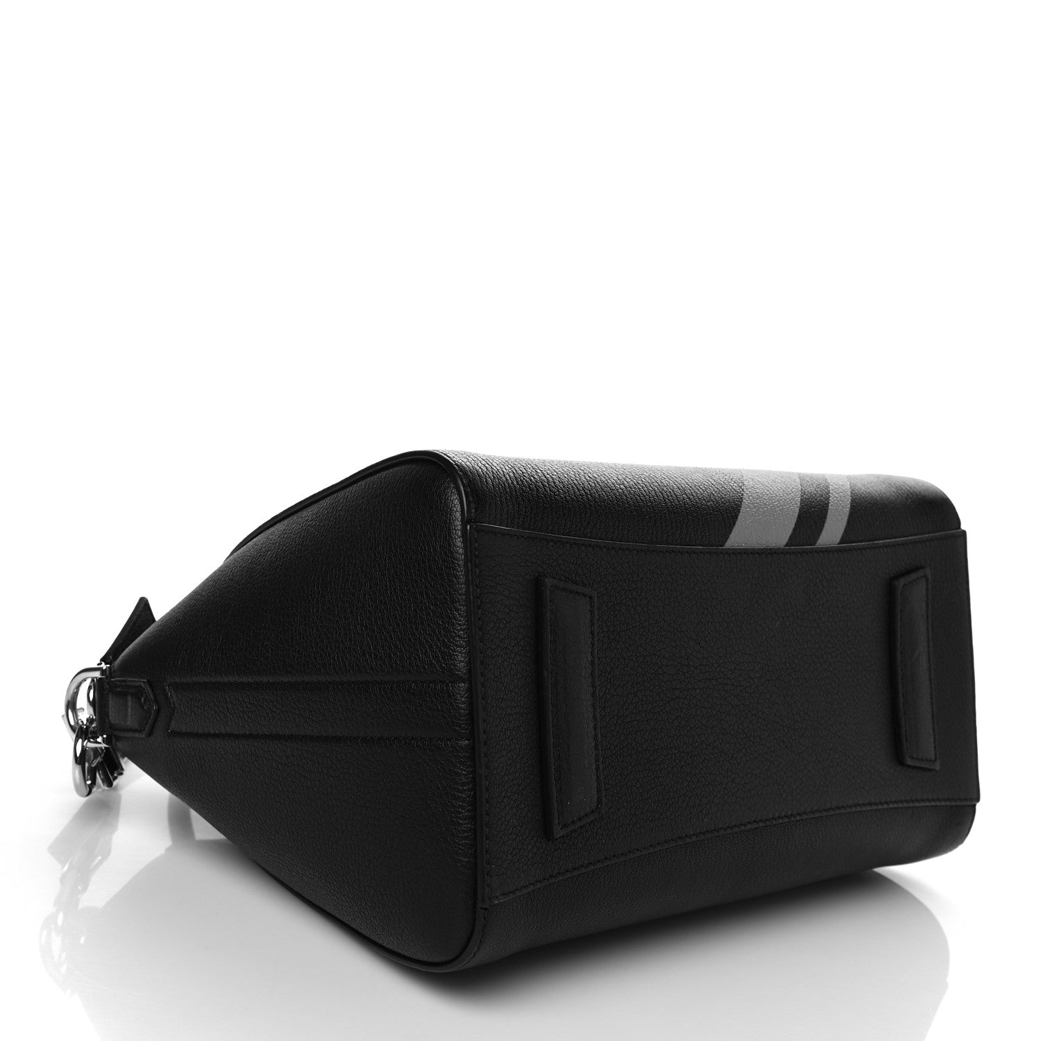 Givenchy Sugar Goatskin Striped Small Antigona Black Red 4 of 7