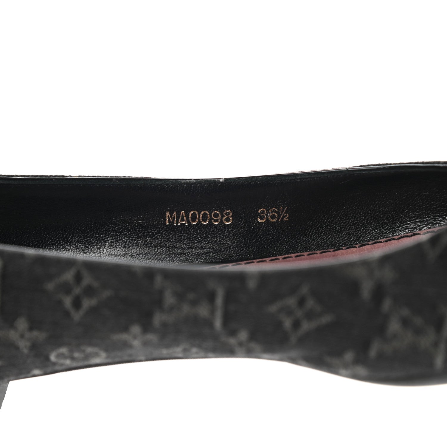Louis Vuitton Denim Monogram Ballerina Flats 36.5 Black 9 of 12