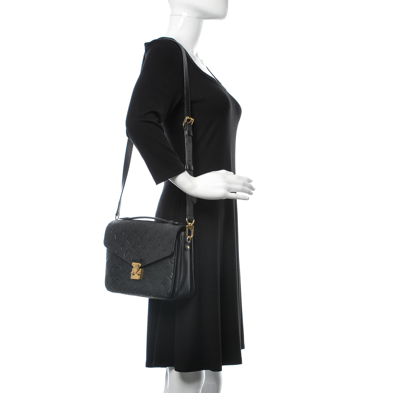 Louis Vuitton Empreinte Pochette Metis Black 2 of 9