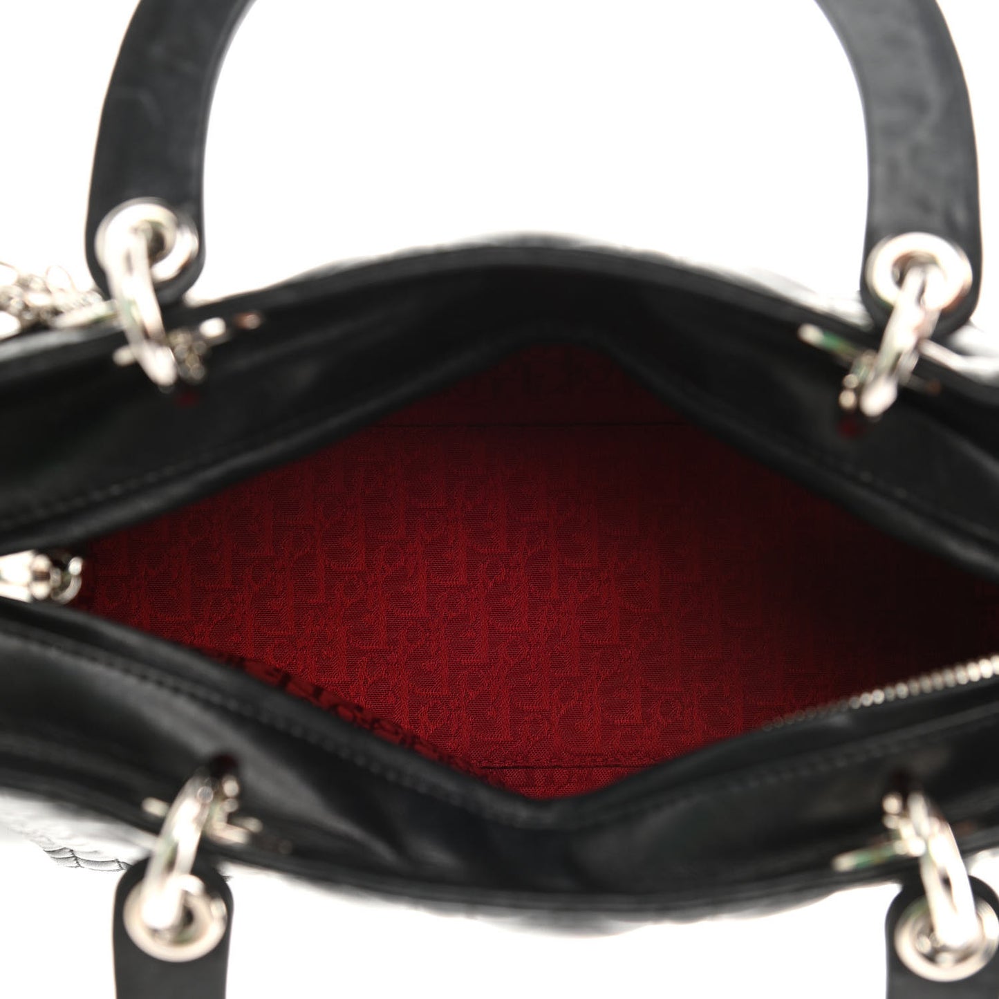 Lambskin Cannage Medium Lady Dior Black