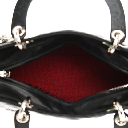 Christian Dior Lambskin Cannage Medium Lady Dior Black 5 of 14