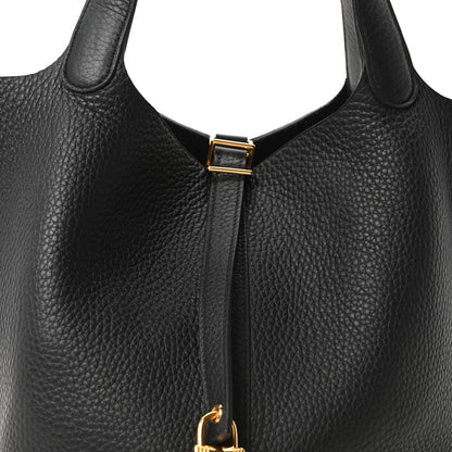 Hermes Taurillon Clemence Picotin Lock 22 MM Black 8 of 10