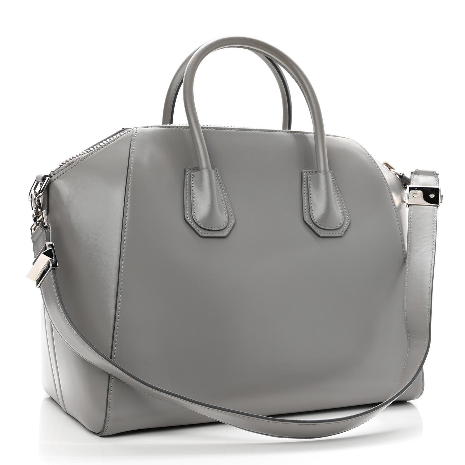 Givenchy Shiny Lord Calfskin Small Antigona Pearl Grey 3 of 10