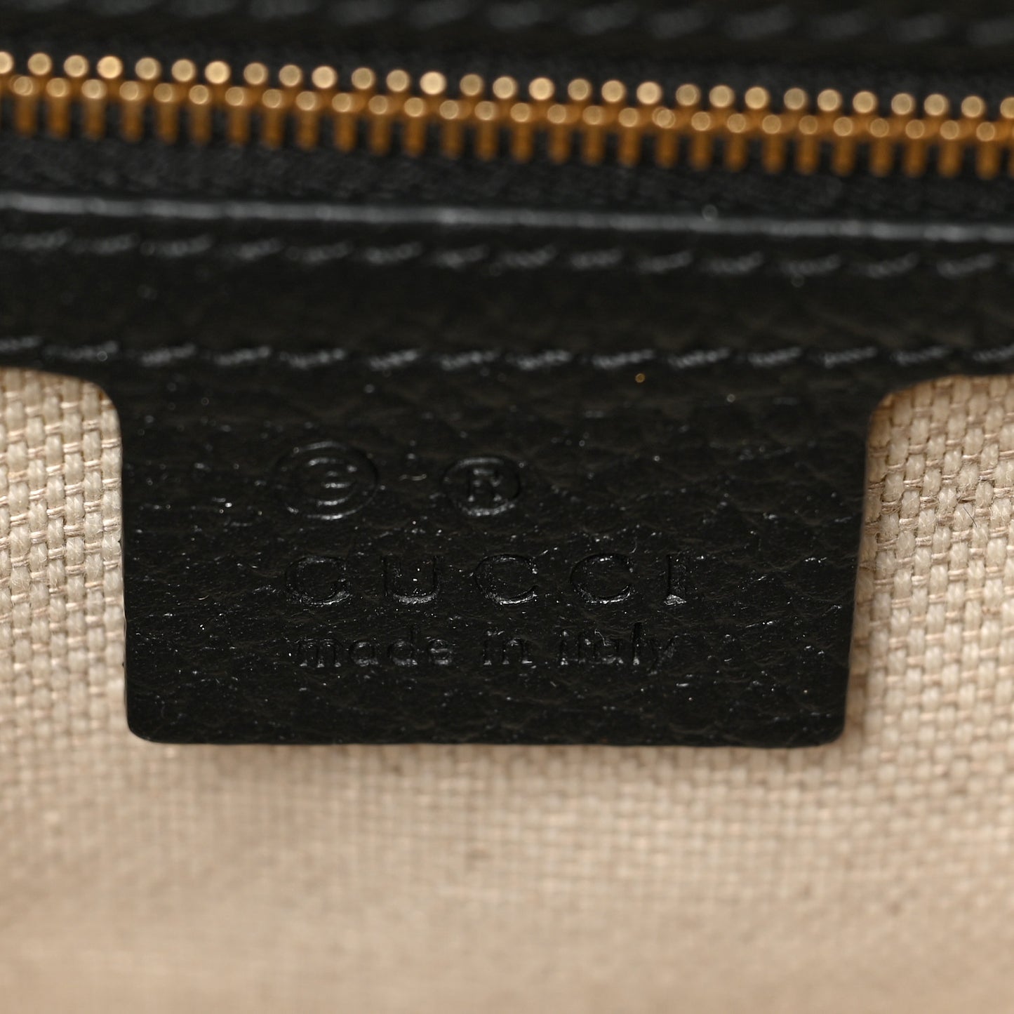 Dollar Calfskin Medium Soho Top Handle Satchel Black