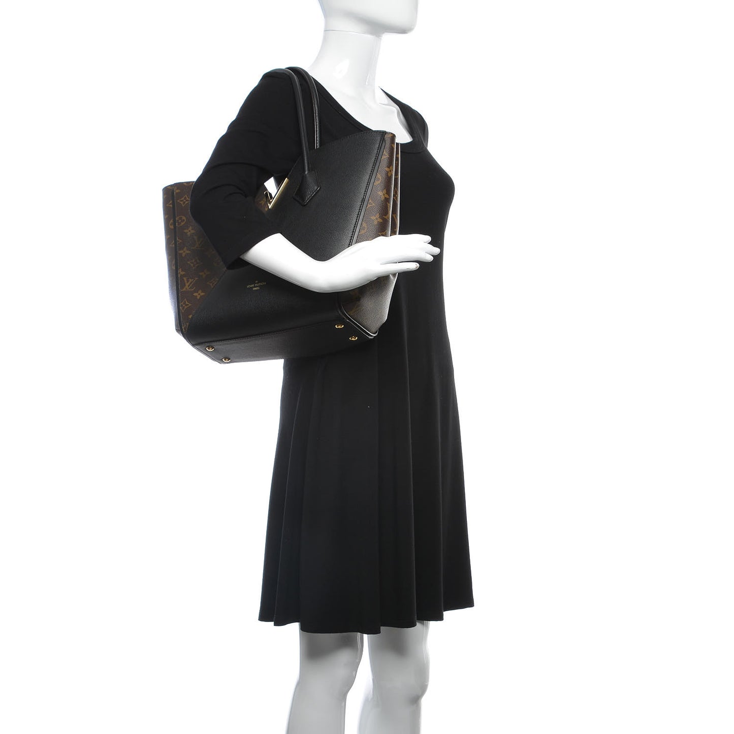 Calfskin Monogram Kimono Tote Black