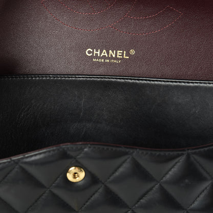 Chanel Lambskin Quilted Jumbo Double Flap Black 14 of 22