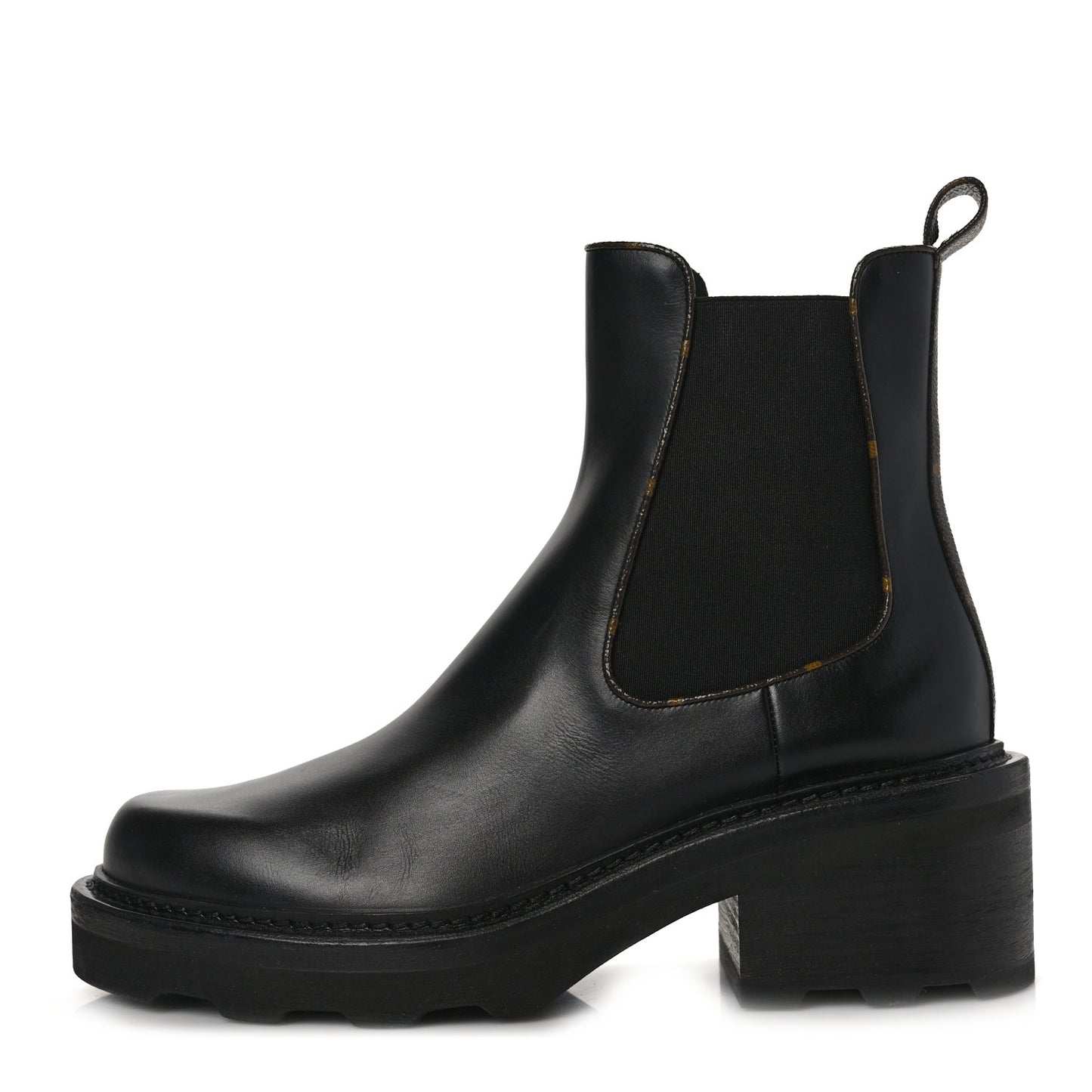 Calfskin Monogram Beaubourg Ankle Boots 40.5 Black