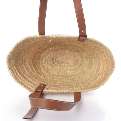 Loewe Raffia Basket Tote Bag Natural Tan 5 of 14