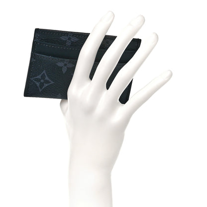 Louis Vuitton Monogram Eclipse Porte-Cartes Double Card Holder 2 of 8