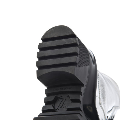 Louis Vuitton Patent Calfskin Spaceship Laureate Platform Desert Boots 37.5 Silver 19 of 21