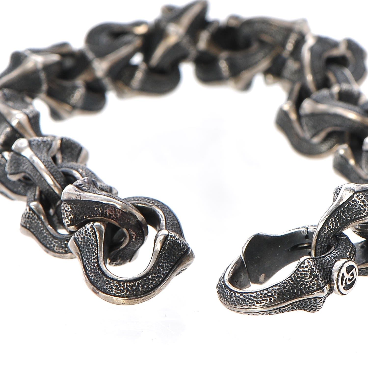 David Yurman Sterling Silver Armory Small Link Bracelet 4 of 5