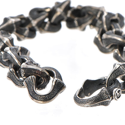 David Yurman Sterling Silver Armory Small Link Bracelet 4 of 5