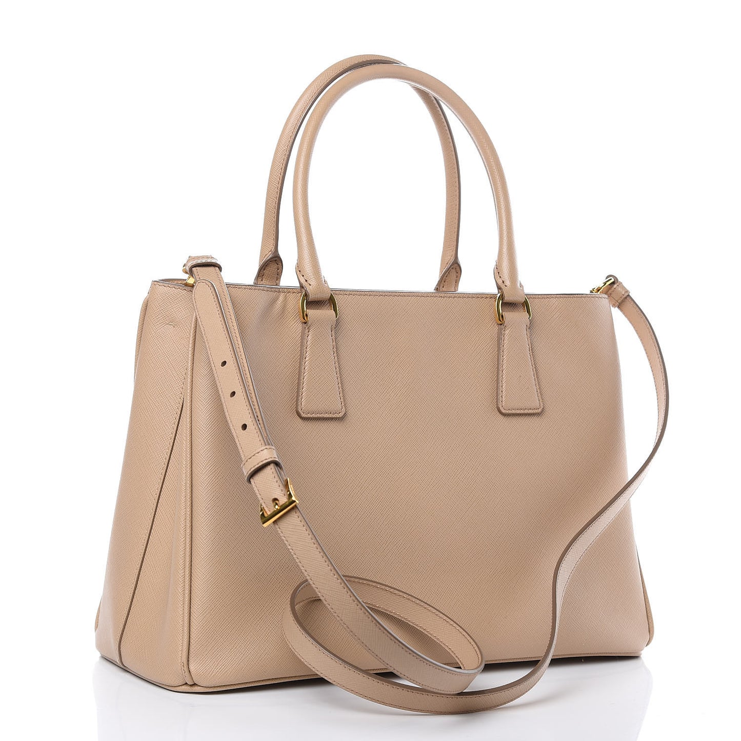 Saffiano Lux Medium Tote Sabbia