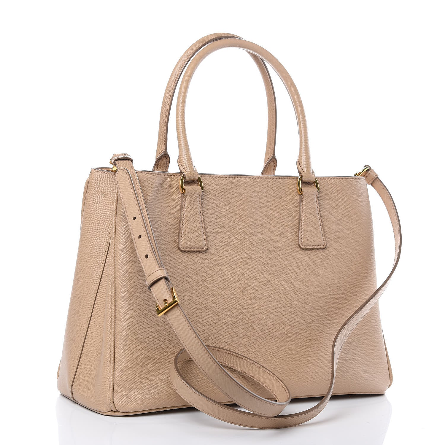 Prada Saffiano Lux Medium Tote Sabbia 3 of 15