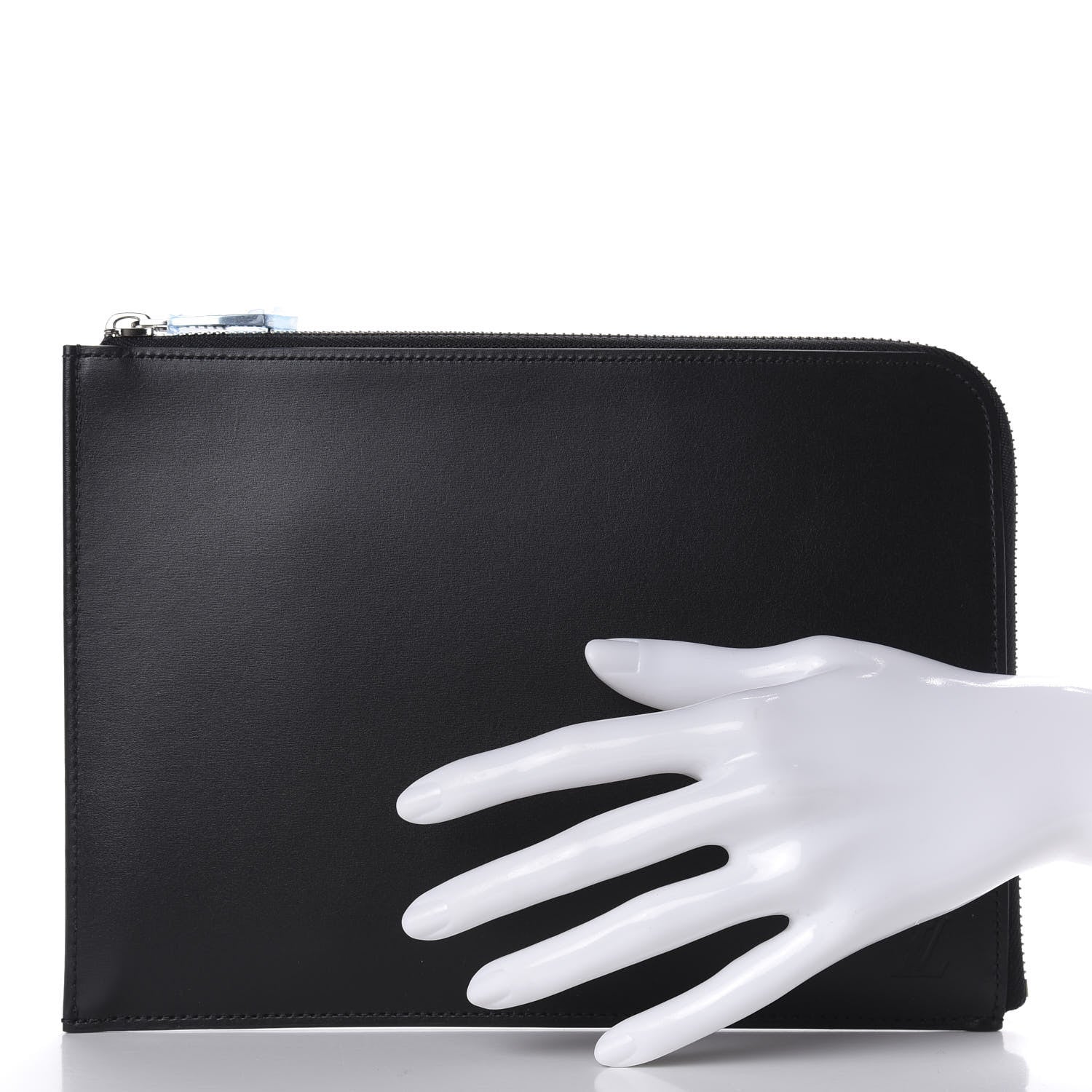 Louis Vuitton Calfskin Souple Pochette Jour PM Black 2 of 7