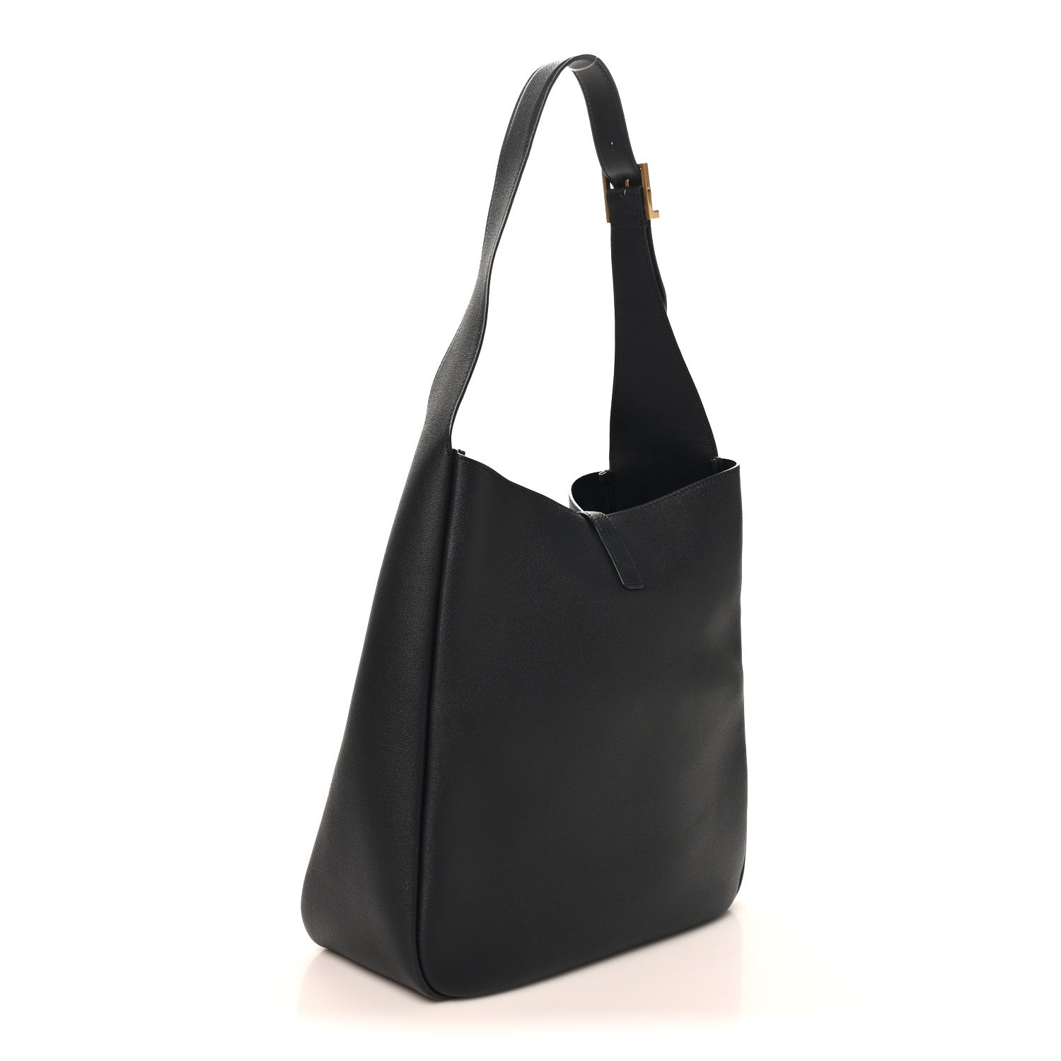 Saint Laurent Supple Calfskin Large Le 5 A 7 Soft Hobo Black Black 3 of 9