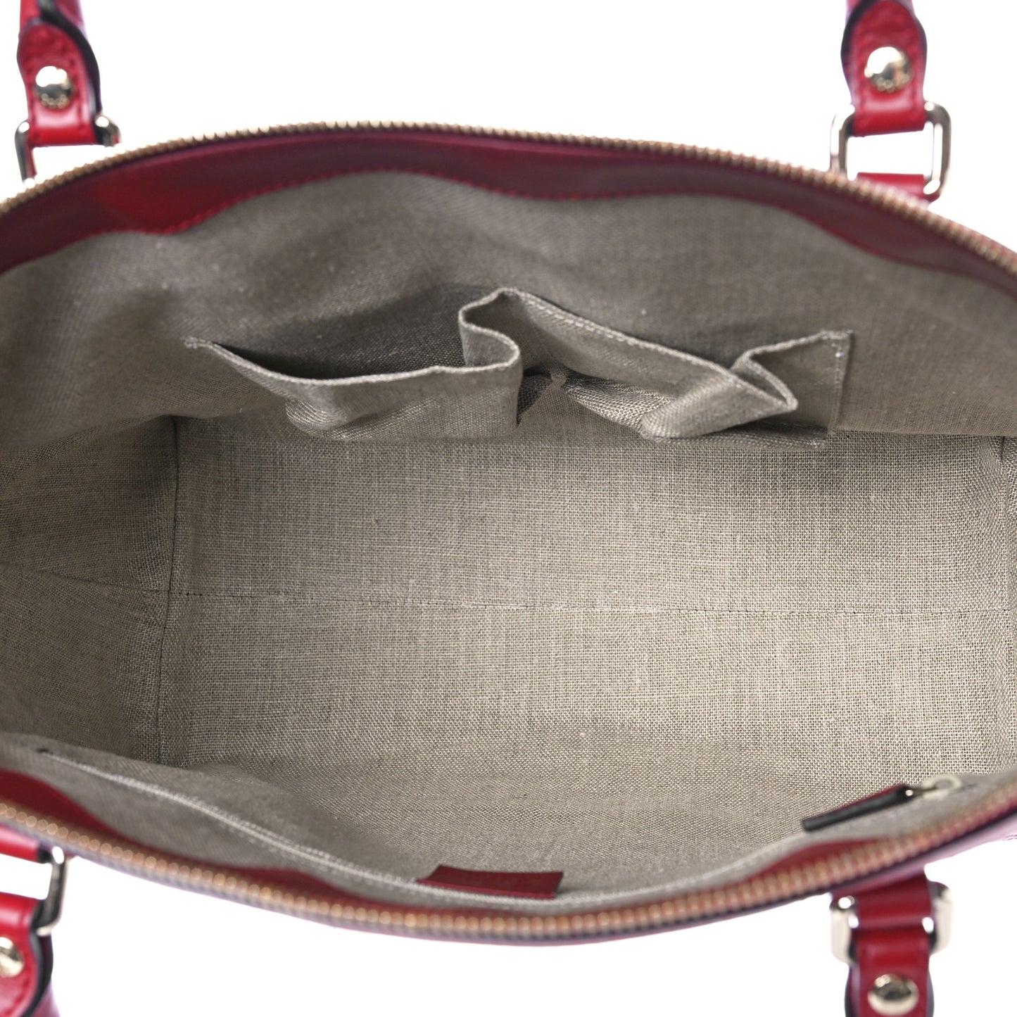 Soft Microguccissima Dome Satchel Red