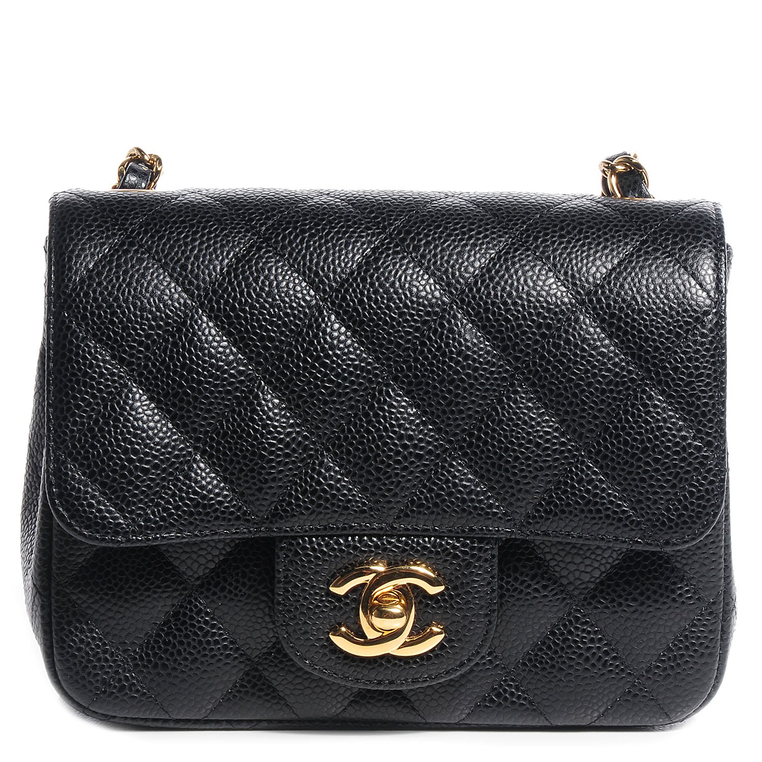 Chanel Caviar Quilted Mini Square Flap Bag Black 1 of 8