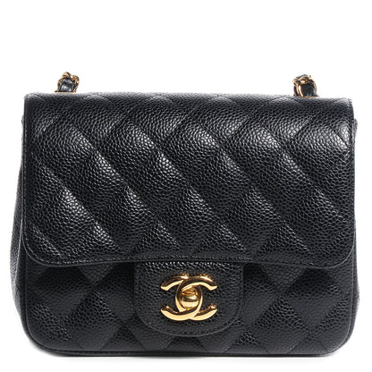 Chanel Caviar Quilted Mini Square Flap Bag Black 1 of 8