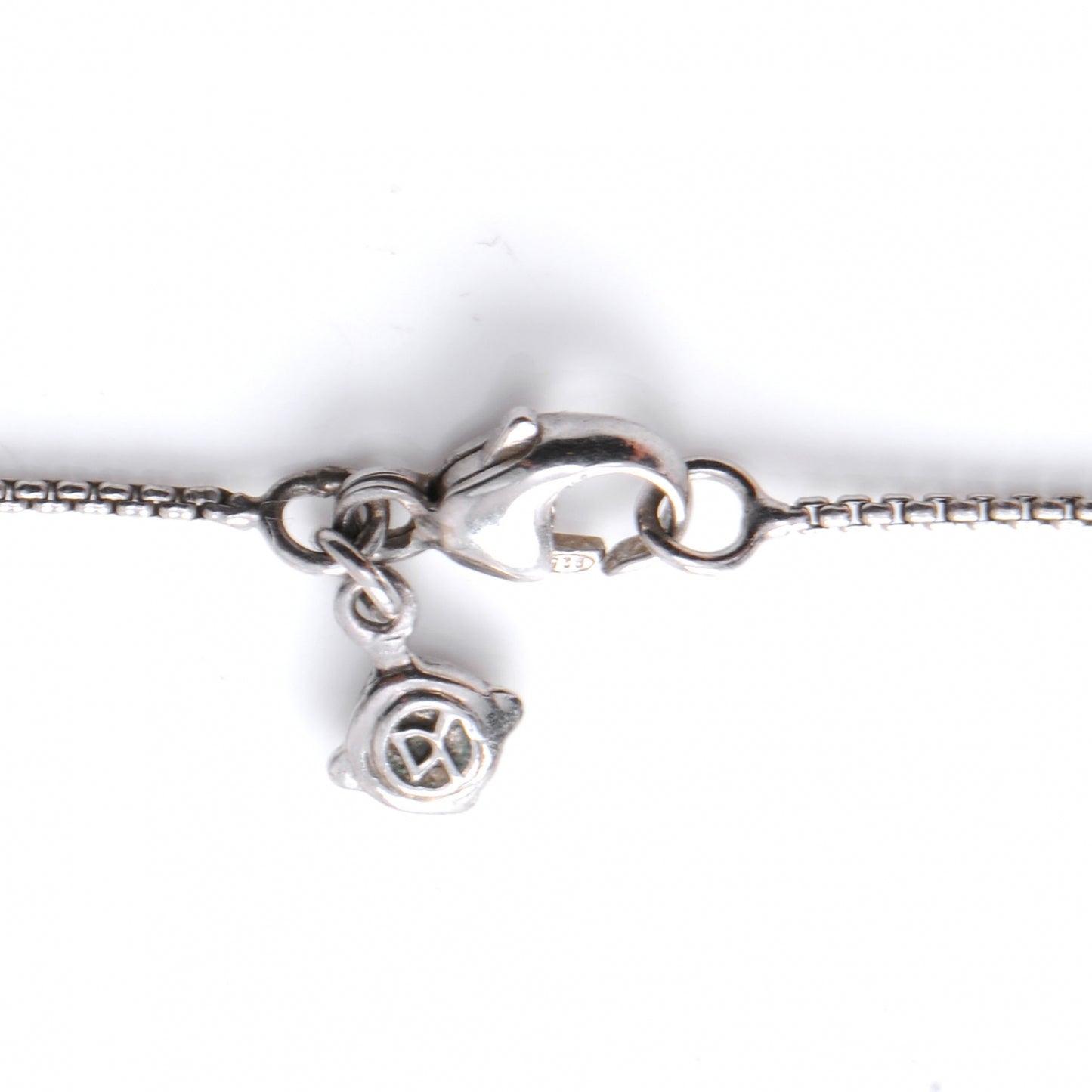 Sterling Silver 14k White Gold Gold Infinity Pendant