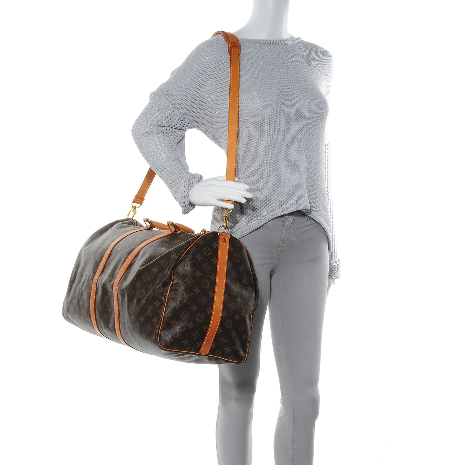 Louis Vuitton Monogram Keepall Bandouliere 55 2 of 7
