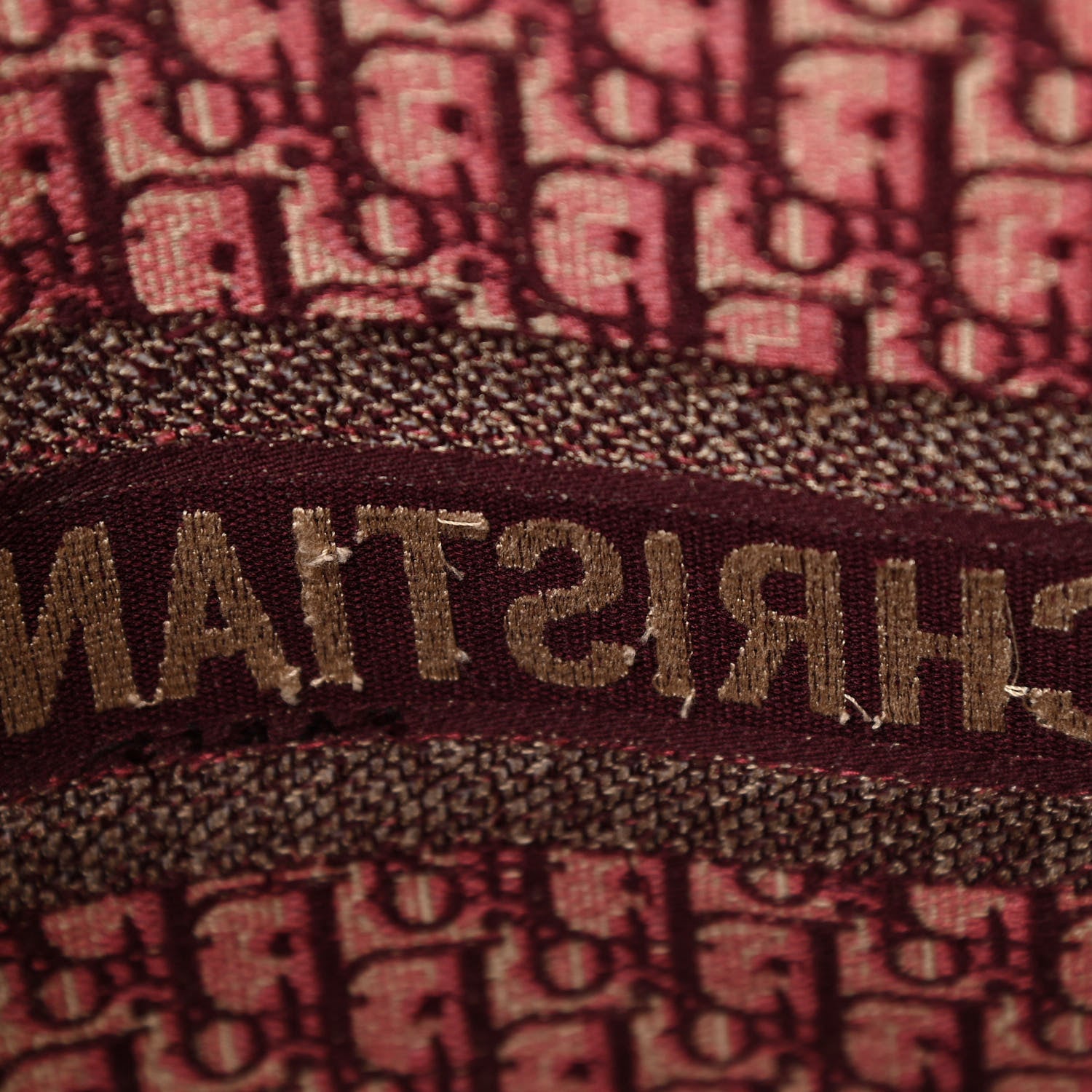 Christian Dior Oblique Large Book Tote Burgundy Multicolor 11 of 12