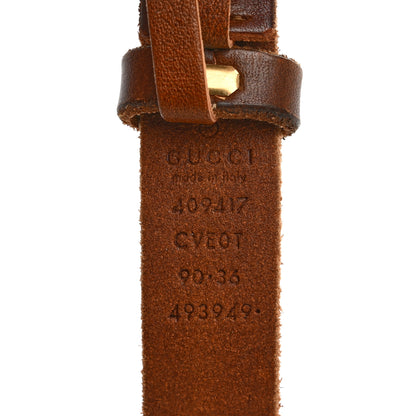 Gucci Faded Calfskin Double G 20mm Belt 90 36 Cuir 3 of 5