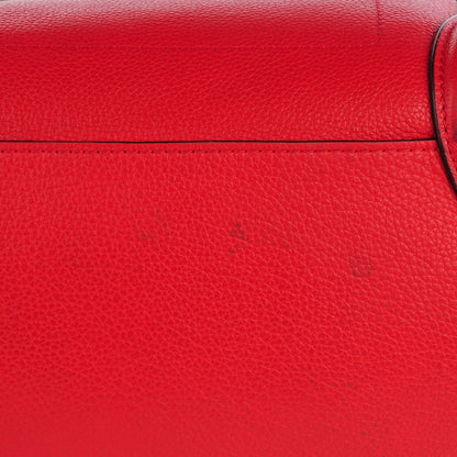 Celine Drummed Calfskin Mini Luggage Coquelicot 9 of 9