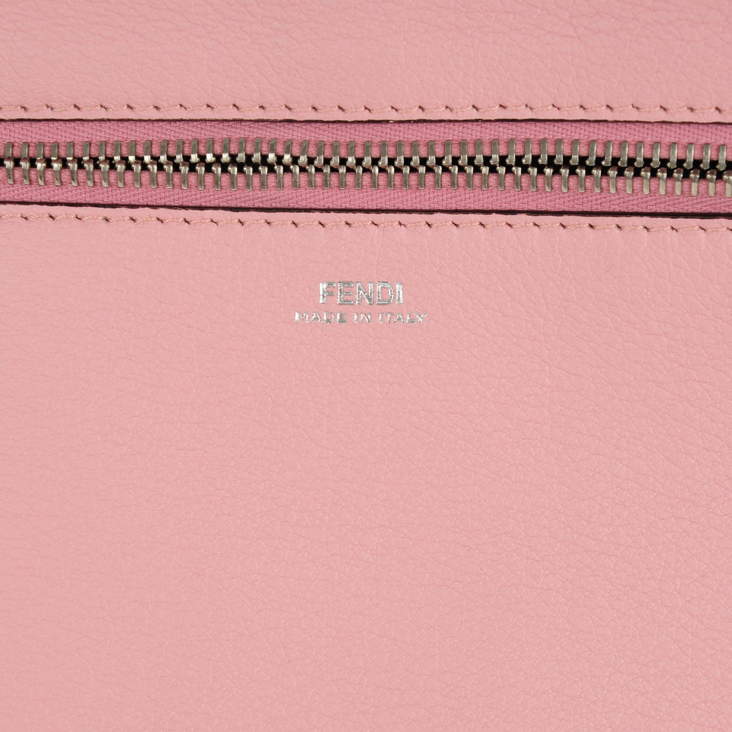Fendi Vitello Baltico Dolce DotCom Satchel Corteccia Bubblegum 7 of 9