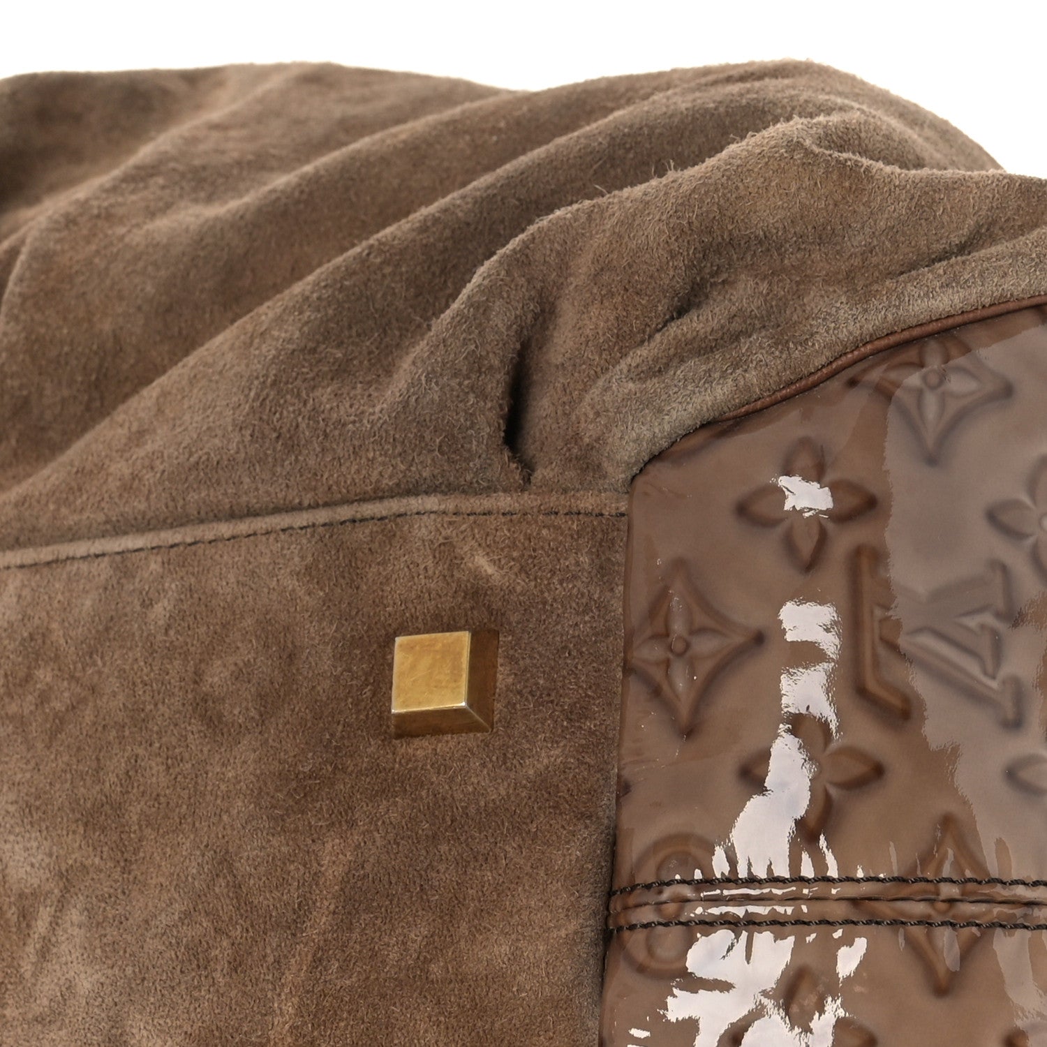 Louis Vuitton Suede Patent Monogram Irene Brown 7 of 9